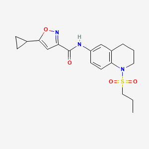 5-cyclopropyl-N-(1-(propylsulfonyl)-1,2,3,4-tetrahydroquinolin-6-yl)isoxazole-3-carboxamide
