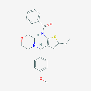 N-{5-ethyl-3-[(4-methoxyphenyl)(4-morpholinyl)methyl]-2-thienyl}benzamide