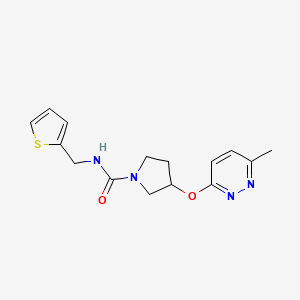 3-((6-methylpyridazin-3-yl)oxy)-N-(thiophen-2-ylmethyl)pyrrolidine-1-carboxamide