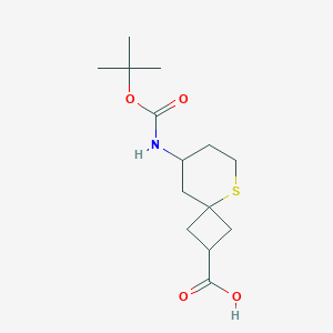 8-{[(Tert-butoxy)carbonyl]amino}-5-thiaspiro[3.5]nonane-2-carboxylic acid