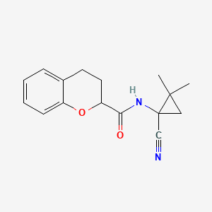N-(1-Cyano-2,2-dimethylcyclopropyl)-3,4-dihydro-2H-chromene-2-carboxamide