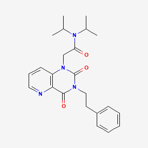 2-(2,4-dioxo-3-phenethyl-3,4-dihydropyrido[3,2-d]pyrimidin-1(2H)-yl)-N,N-diisopropylacetamide