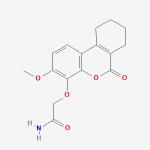 2-[(3-methoxy-6-oxo-7,8,9,10-tetrahydro-6H-benzo[c]chromen-4-yl)oxy]acetamide