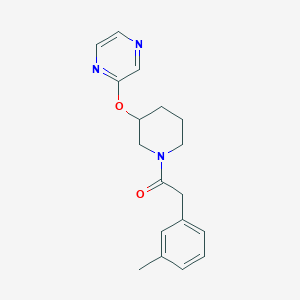 1-(3-(Pyrazin-2-yloxy)piperidin-1-yl)-2-(m-tolyl)ethanone