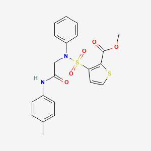 Methyl 3-[{2-[(4-methylphenyl)amino]-2-oxoethyl}(phenyl)sulfamoyl]thiophene-2-carboxylate