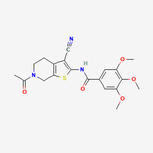N-(6-acetyl-3-cyano-5,7-dihydro-4H-thieno[2,3-c]pyridin-2-yl)-3,4,5-trimethoxybenzamide