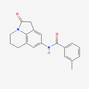 3-methyl-N-(2-oxo-2,4,5,6-tetrahydro-1H-pyrrolo[3,2,1-ij]quinolin-8-yl)benzamide