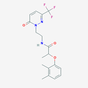 2-(2,3-Dimethylphenoxy)-N-[2-[6-oxo-3-(trifluoromethyl)pyridazin-1-yl]ethyl]propanamide