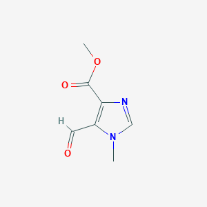 molecular formula C7H8N2O3 B2840289 Methyl 5-formyl-1-methylimidazole-4-carboxylate CAS No. 2090810-87-8