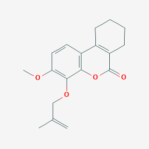 molecular formula C18H20O4 B284029 3-methoxy-4-[(2-methylallyl)oxy]-7,8,9,10-tetrahydro-6H-benzo[c]chromen-6-one 