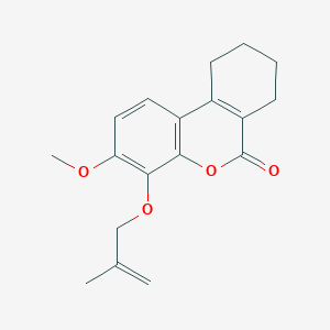 3-METHOXY-4-[(2-METHYLPROP-2-EN-1-YL)OXY]-6H,7H,8H,9H,10H-CYCLOHEXA[C]CHROMEN-6-ONE