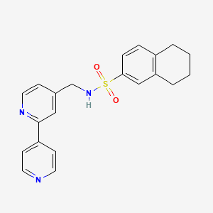 N-([2,4'-bipyridin]-4-ylmethyl)-5,6,7,8-tetrahydronaphthalene-2-sulfonamide
