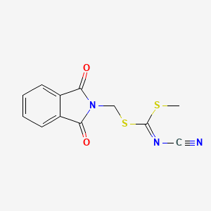 [(1,3-Dioxoisoindol-2-yl)methylsulfanyl-methylsulfanylmethylidene]cyanamide