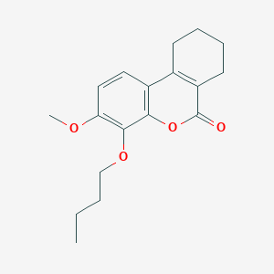 molecular formula C18H22O4 B284030 4-butoxy-3-methoxy-7,8,9,10-tetrahydro-6H-benzo[c]chromen-6-one 