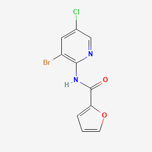 molecular formula C10H6BrClN2O2 B2840308 N-(3-bromo-5-chloro-2-pyridinyl)-2-furamide CAS No. 866137-04-4
