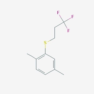 molecular formula C11H13F3S B2840309 3,3,3-Trifluoropropyl 2,5-dimethylphenyl sulfide CAS No. 1779124-28-5