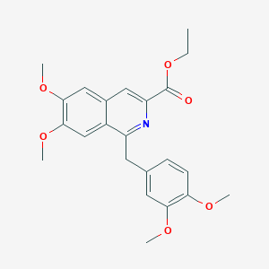 Ethyl 1-(3,4-dimethoxybenzyl)-6,7-dimethoxyisoquinoline-3-carboxylate