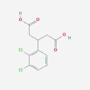 molecular formula C11H10Cl2O4 B2840339 3-(2,3-Dichlorophenyl)pentanedioic acid CAS No. 2287274-09-1