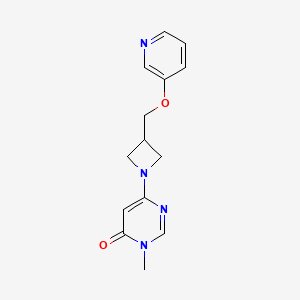 3-Methyl-6-[3-(pyridin-3-yloxymethyl)azetidin-1-yl]pyrimidin-4-one