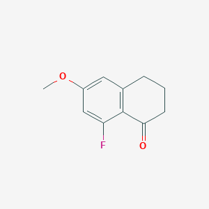 molecular formula C11H11FO2 B2840369 8-Fluoro-6-methoxy-3,4-dihydronaphthalen-1(2H)-one CAS No. 1273596-37-4