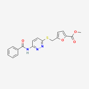 Methyl 5-(((6-benzamidopyridazin-3-yl)thio)methyl)furan-2-carboxylate