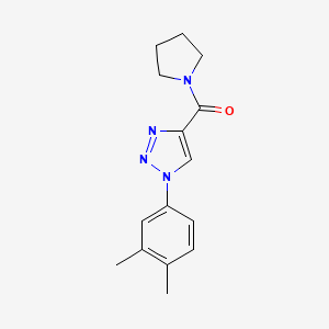 (1-(3,4-dimethylphenyl)-1H-1,2,3-triazol-4-yl)(pyrrolidin-1-yl)methanone