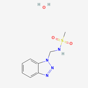 N-(1H-1,2,3-Benzotriazol-1-ylmethyl)methanesulfonamide hydrate