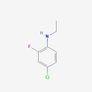 molecular formula C8H9ClFN B2840417 4-chloro-N-ethyl-2-fluoroaniline CAS No. 1152960-41-2