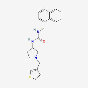 1-[(Naphthalen-1-yl)methyl]-3-{1-[(thiophen-3-yl)methyl]pyrrolidin-3-yl}urea