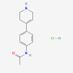 molecular formula C13H17ClN2O B2840439 N-(4-(1,2,3,6-Tetrahydropyridin-4-yl)phenyl)acetamide hydrochloride CAS No. 1853217-69-2