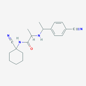 N-(1-cyanocyclohexyl)-2-{[1-(4-cyanophenyl)ethyl]amino}propanamide