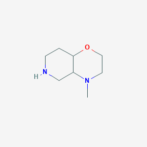 molecular formula C8H16N2O B2840446 4-methyl-octahydro-2H-pyrido[4,3-b]morpholine CAS No. 1803566-87-1