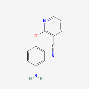 molecular formula C12H9N3O B2840459 2-(4-Aminophenoxy)pyridine-3-carbonitrile CAS No. 901924-07-0