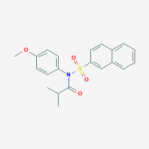 N-isobutyryl-N-(4-methoxyphenyl)-2-naphthalenesulfonamide