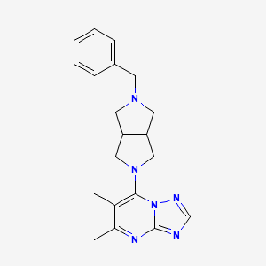 7-(2-Benzyl-1,3,3a,4,6,6a-hexahydropyrrolo[3,4-c]pyrrol-5-yl)-5,6-dimethyl-[1,2,4]triazolo[1,5-a]pyrimidine