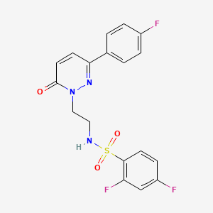 2,4-difluoro-N-(2-(3-(4-fluorophenyl)-6-oxopyridazin-1(6H)-yl)ethyl)benzenesulfonamide