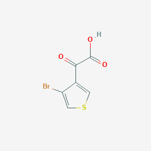 molecular formula C6H3BrO3S B2840470 2-(4-Bromothiophen-3-yl)-2-oxoacetic acid CAS No. 1934596-13-0