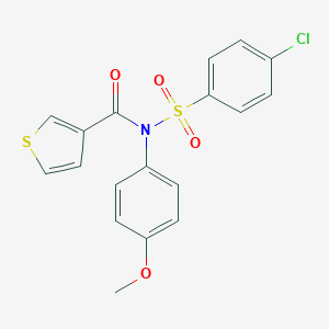 4-chloro-N-(4-methoxyphenyl)-N-(3-thienylcarbonyl)benzenesulfonamide