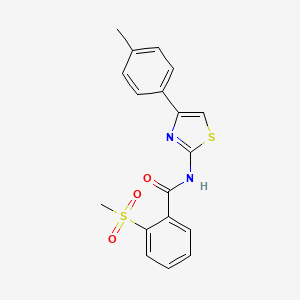 2-(methylsulfonyl)-N-(4-(p-tolyl)thiazol-2-yl)benzamide