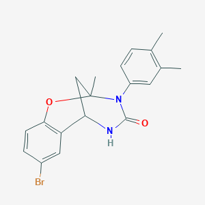 8-bromo-3-(3,4-dimethylphenyl)-2-methyl-5,6-dihydro-2H-2,6-methanobenzo[g][1,3,5]oxadiazocin-4(3H)-one