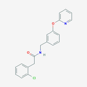 molecular formula C20H17ClN2O2 B2840498 2-(2-chlorophenyl)-N-(3-(pyridin-2-yloxy)benzyl)acetamide CAS No. 1448031-53-5