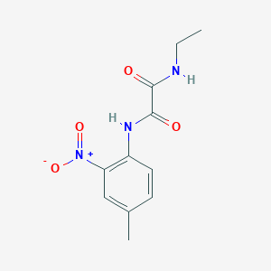 molecular formula C11H13N3O4 B2840500 N1-乙基-N2-(4-甲基-2-硝基苯基)草酰胺 CAS No. 941999-51-5