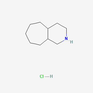molecular formula C10H20ClN B2840507 Decahydro-1H-cyclohepta[c]pyridine hydrochloride CAS No. 2225146-48-3