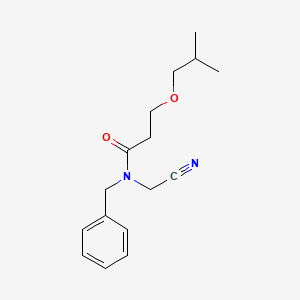 molecular formula C16H22N2O2 B2840517 N-benzyl-N-(cyanomethyl)-3-(2-methylpropoxy)propanamide CAS No. 1252520-98-1