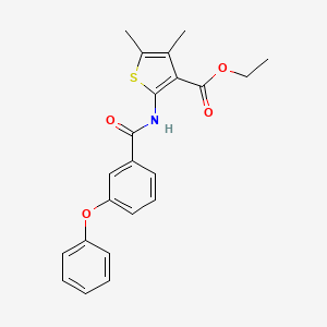Ethyl 4,5-dimethyl-2-(3-phenoxybenzamido)thiophene-3-carboxylate