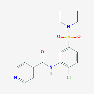 N-{2-chloro-5-[(diethylamino)sulfonyl]phenyl}isonicotinamide