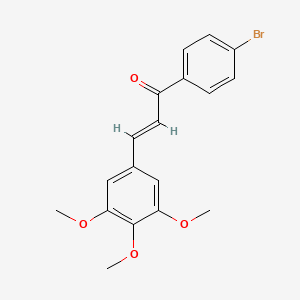 molecular formula C18H17BrO4 B2840543 (E)-1-(4-bromophenyl)-3-(3,4,5-trimethoxyphenyl)prop-2-en-1-one CAS No. 284488-41-1