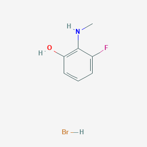 3-Fluoro-2-(methylamino)phenol;hydrobromide
