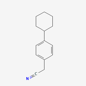molecular formula C14H17N B2840552 2-(4-Cyclohexylphenyl)acetonitrile CAS No. 29030-58-8