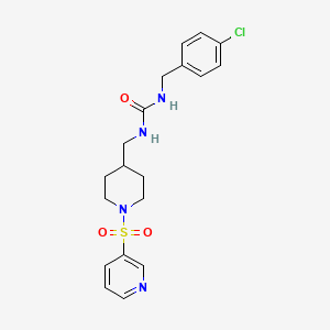 1-(4-Chlorobenzyl)-3-((1-(pyridin-3-ylsulfonyl)piperidin-4-yl)methyl)urea